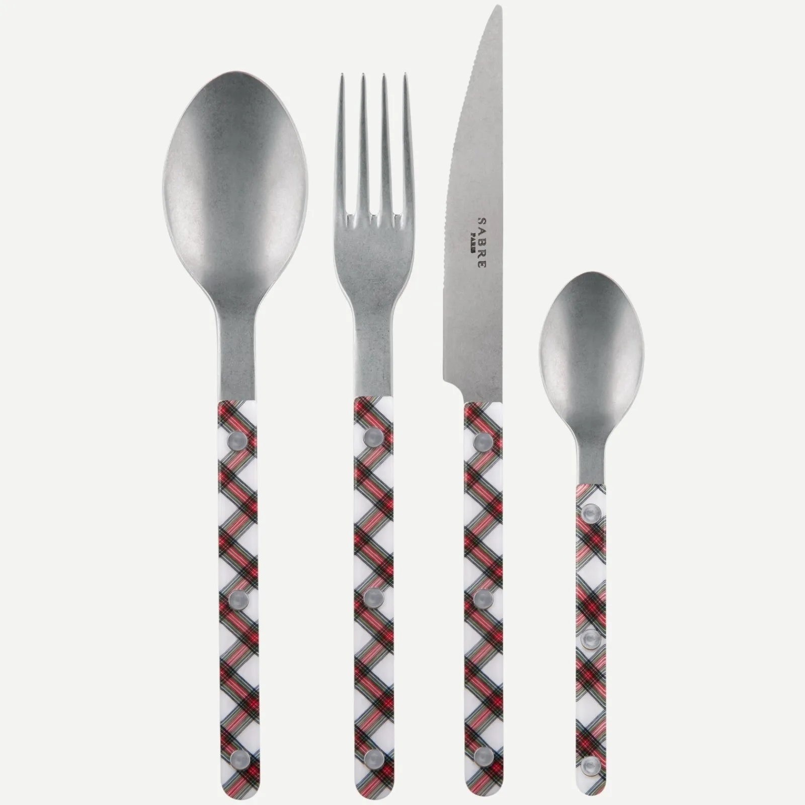 Sabre Paris Bistrot Vintage Tartan, Blanc Best