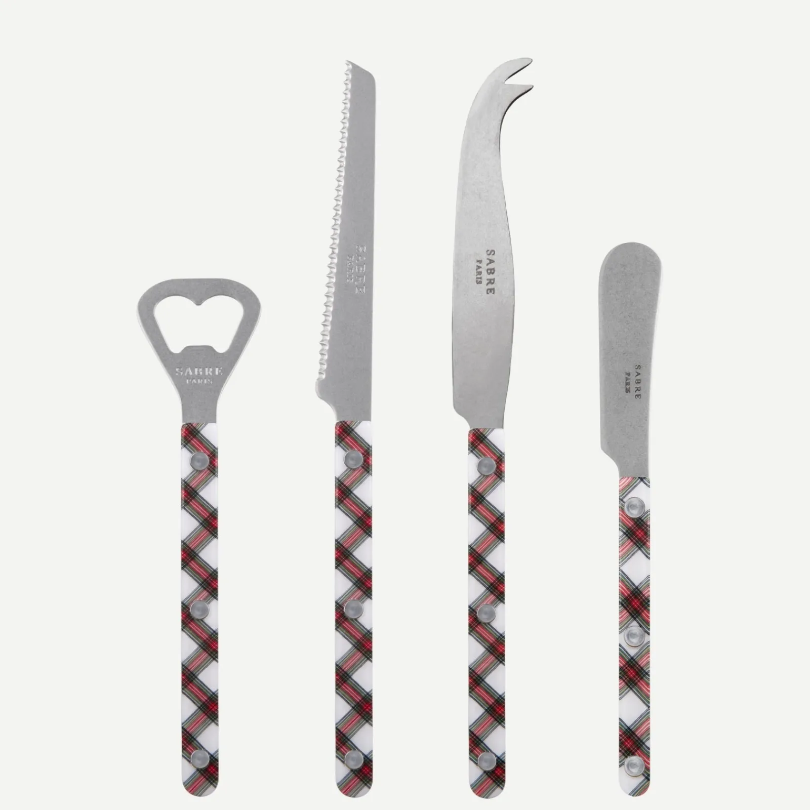 Sabre Paris Bistrot Vintage Tartan, Blanc Outlet