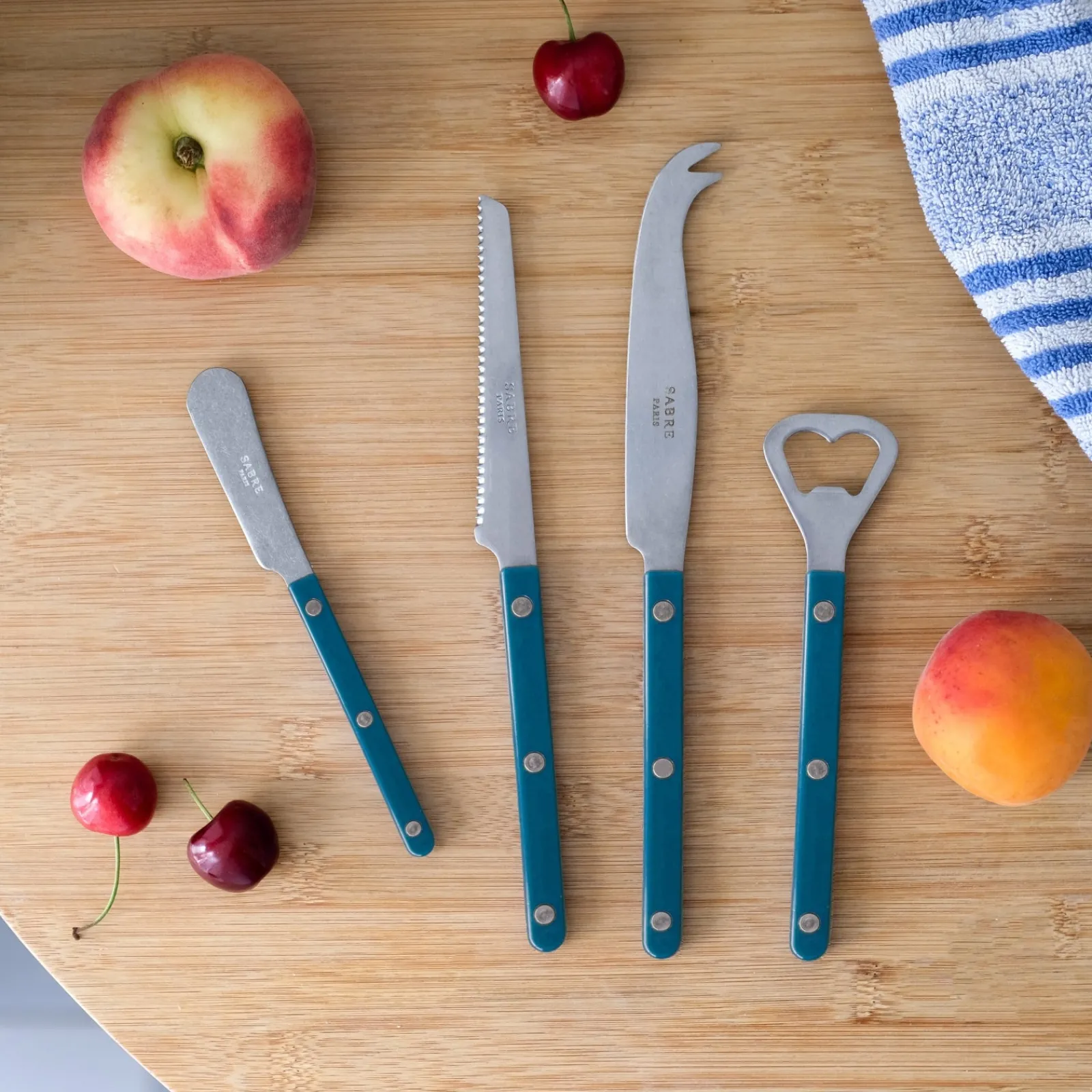 Sabre Paris Bistrot Vintage Uni, Bleu canard Bleucanard Online